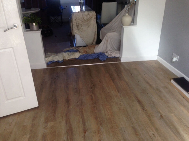 We supplied and fitted Karndean Van Gogh Flooring in Country Oak