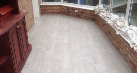 Conservatory floor in Heald Green