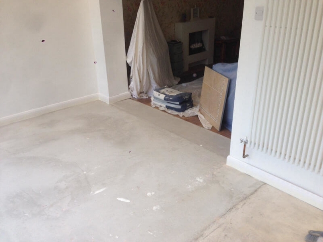 Floor preparation for a new Karndean floor