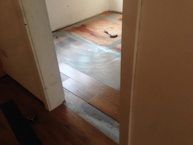 Karndean Floor being fitted in Bramhall