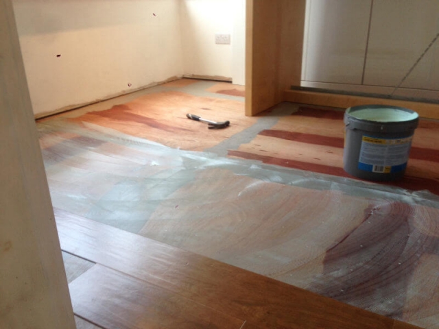 Karndean Floor being fitted in Bramhall