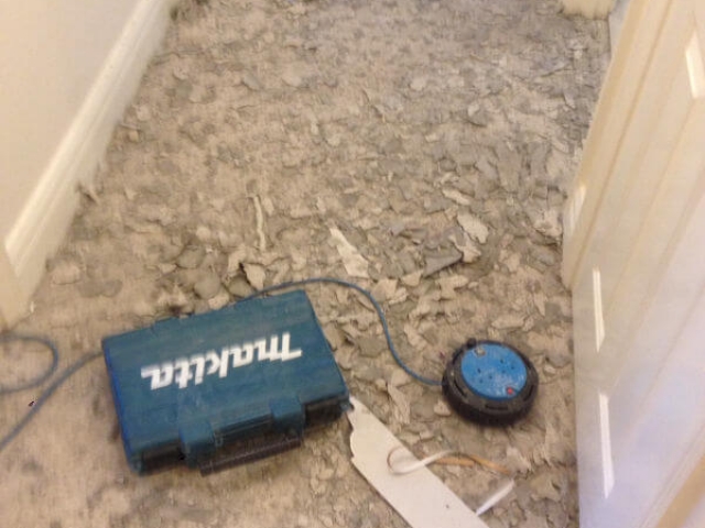 New Hallway Flooring being installed