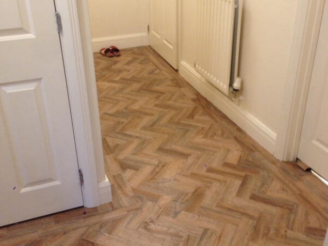 New Hallway Flooring installed