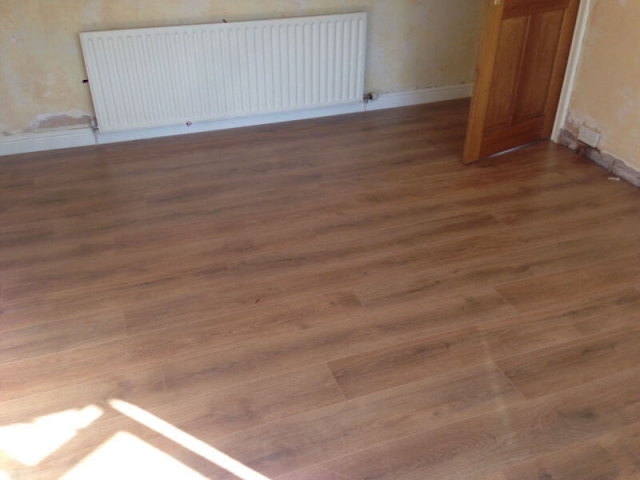 New Laminate Bedroom Floor Fitted in Stockport