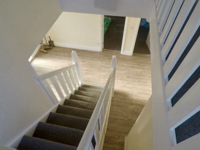 New stairs carpet and Karndean floor