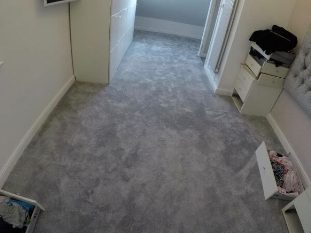 New bedroom carpet installed in Cheadle Hulme