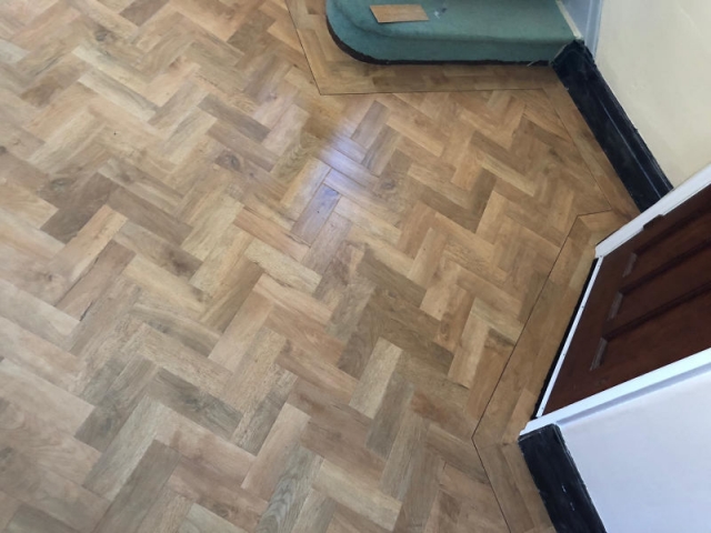 Karndean Art Select Blonde Oak Parquet Floor