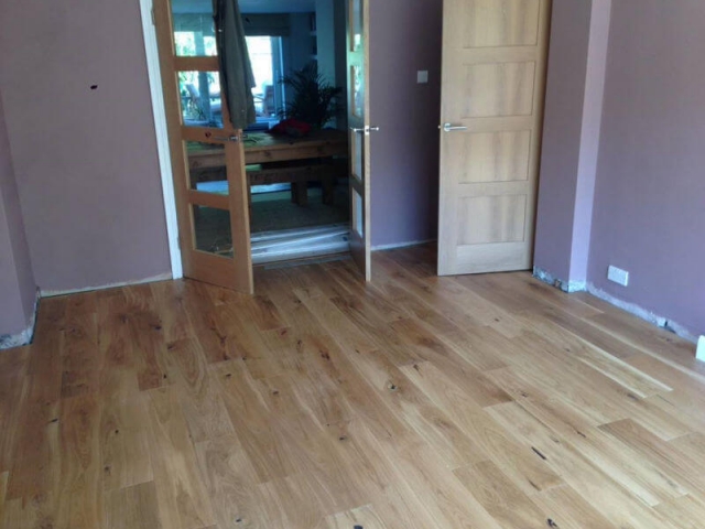 New wooden floor