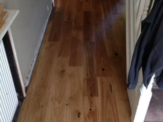 New wooden floor