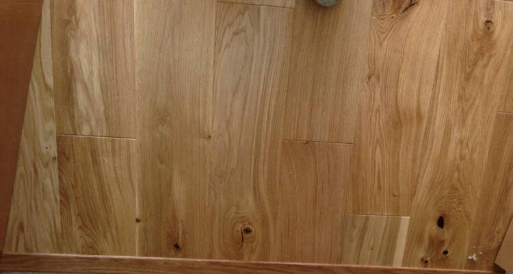 New wooden floor