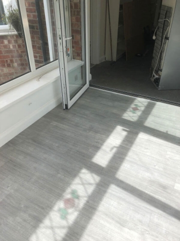 Stunning LVT Flooring Fitted in the Conservatory and Kitchen