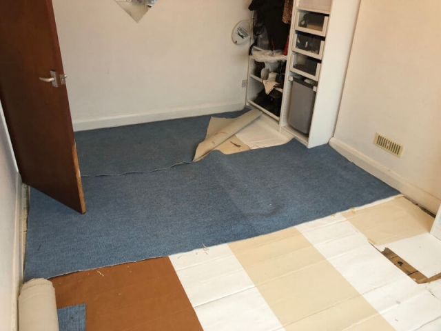 Old Flooring in Small Bedroom