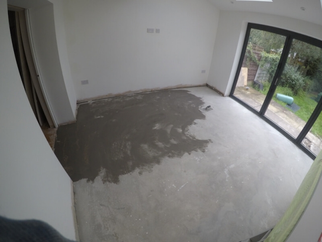 Floor preparation for new Karndean floor