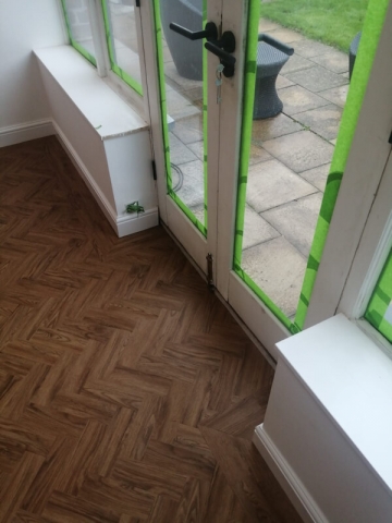 Neobo Wild Barley Parquet flooring fitted in Prestbury