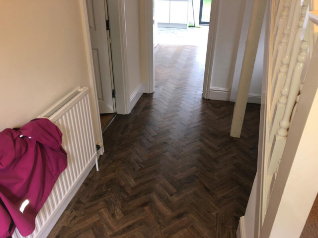 Polyflor Camaro Georgia Luxury Vinyl Tiles fitted in Macclesfield