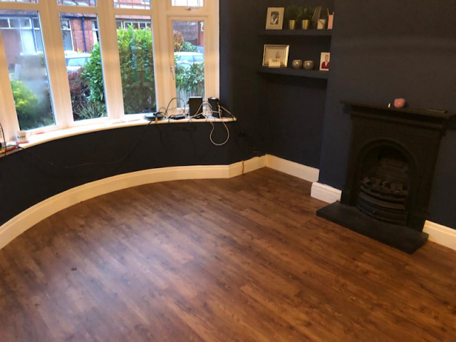 New luxury vinyl tile flooring in Gatley