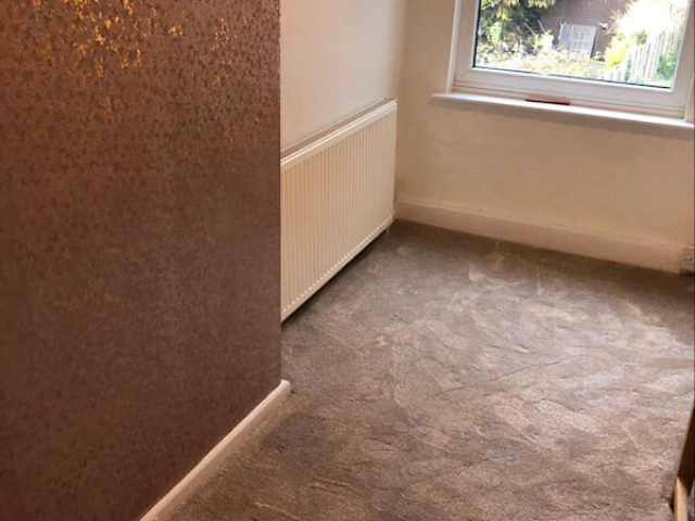 Invictus carpet fitted to a bedroom in Edgeley Stockport