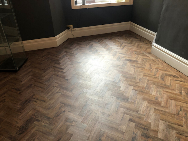 New parquet flooring in Chorlton