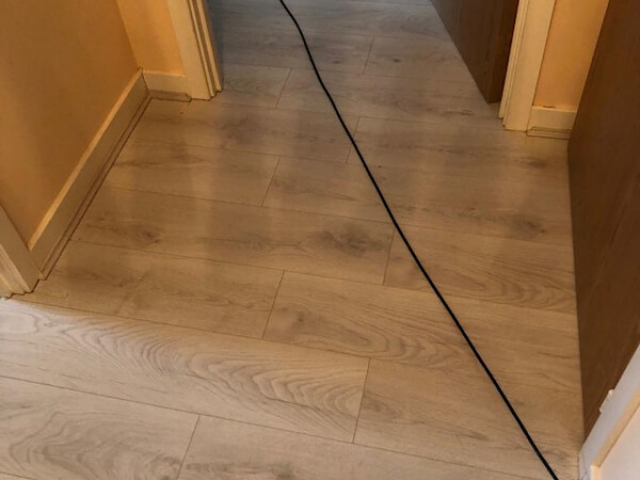 Dartmoor oak laminate installed in the hallway