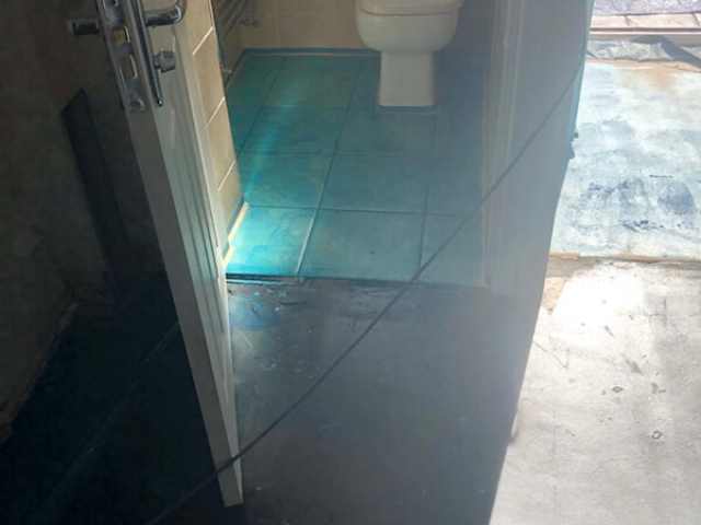 Floor preparation for luxury vinyl tiles