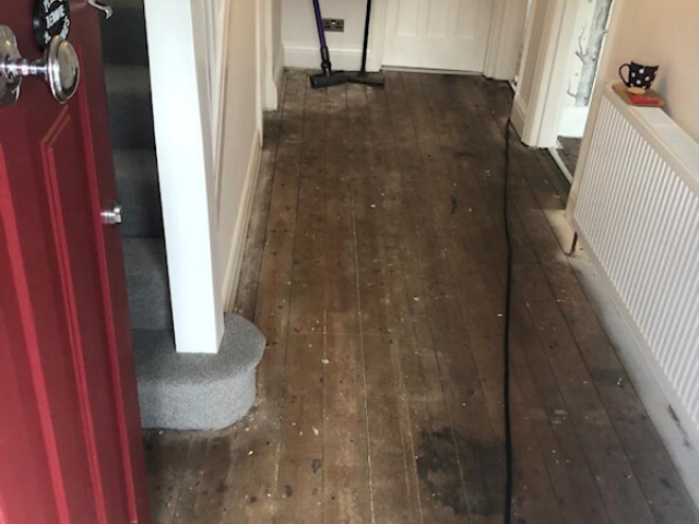 Existing floorboards