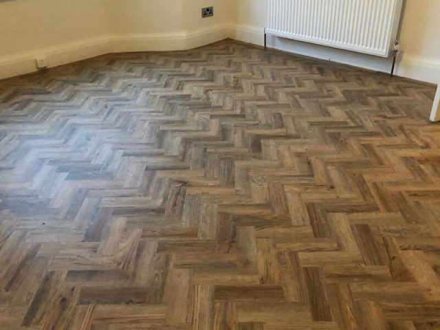 Polyflor Cambridge Parquet Installed