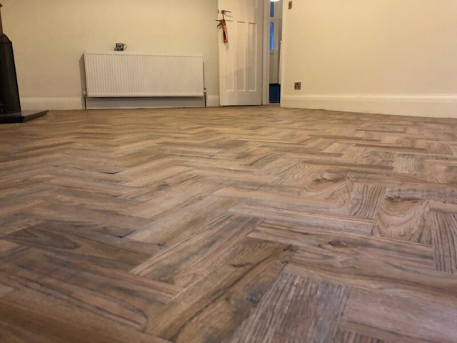 Polyflor Cambridge Parquet Installed