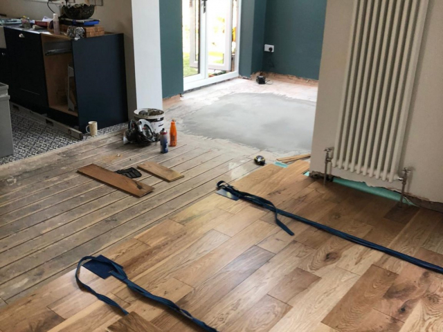 Wood flooring in Woodley