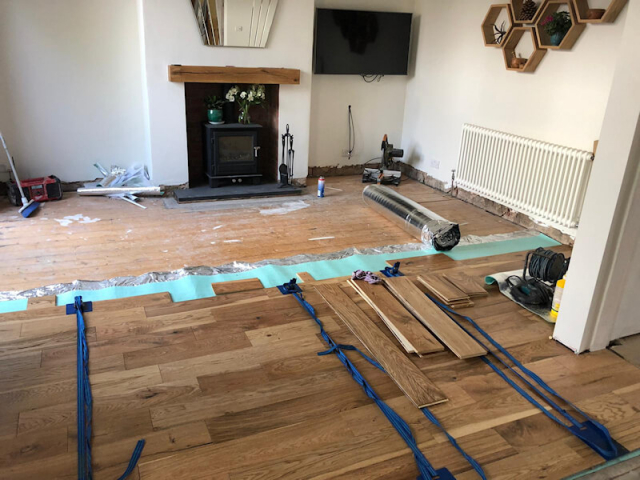 Wood flooring in Woodley