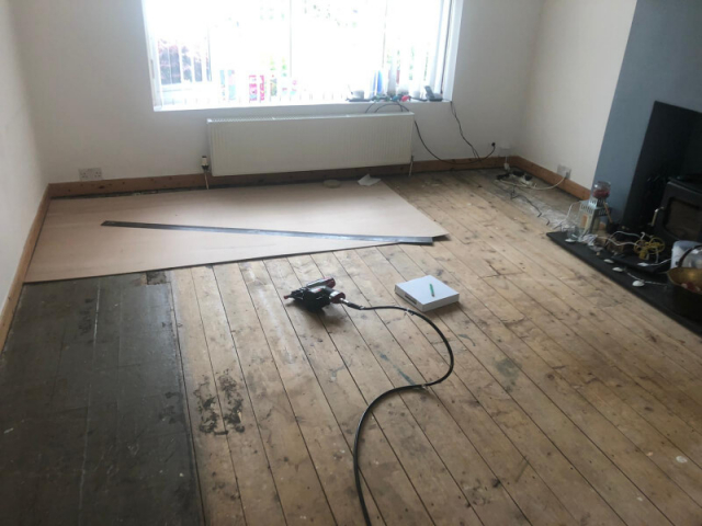 Floor preparation by Cheadle Floors