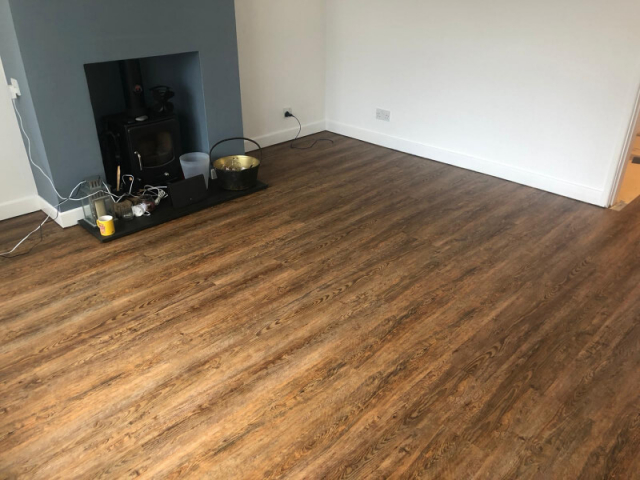 Luxury vinyl flooring fitted by Cheadle Floors