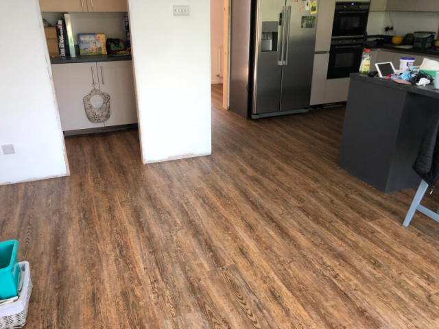 Luxury vinyl flooring fitted by Cheadle Floors