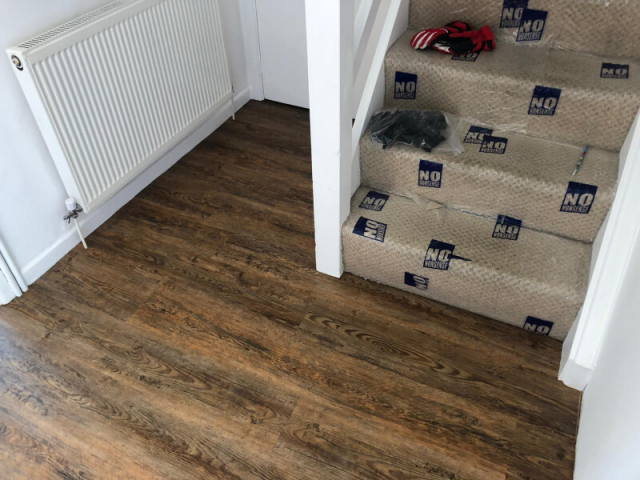 Luxury vinyl flooring fitted by Cheadle Floors