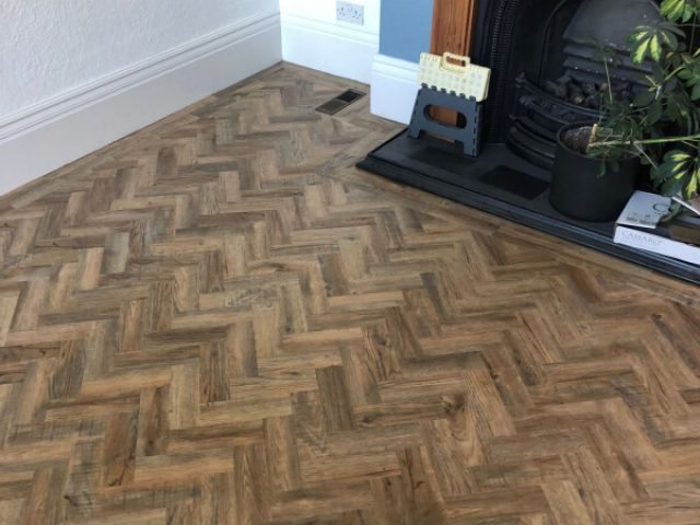 Luxury vinyl tiles fitted by Cheadle Floors