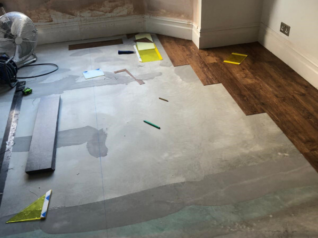 Floor preparation by Cheadle Floors