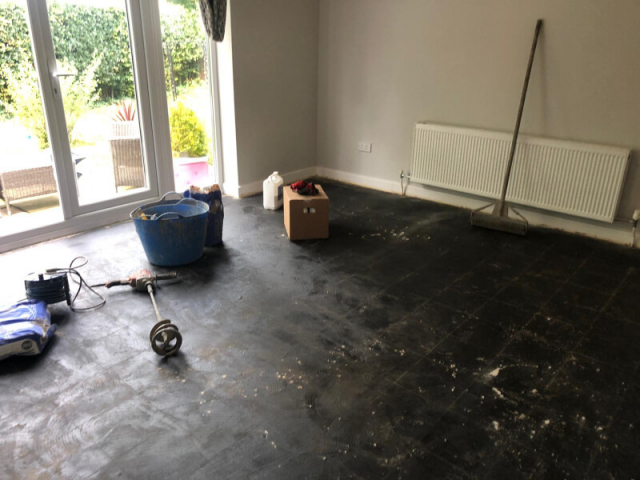 Floor preparation by Cheadle Floors