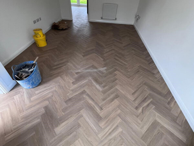 Invictus Herringbone Luxury Vinyl Flooring Fitted