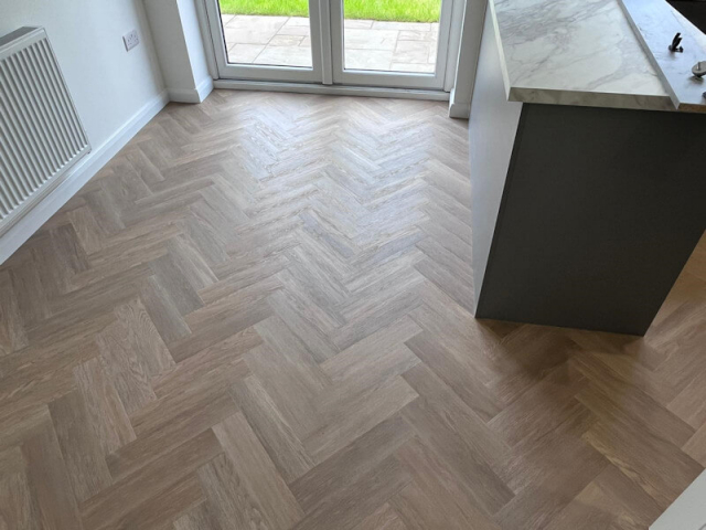 Invictus Herringbone Luxury Vinyl Flooring Fitted