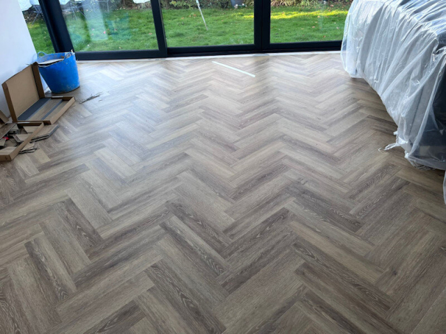 Amtico Mulled Oak fitted in Marple Manchester