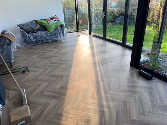 Amtico Mulled Oak fitted in Marple Manchester