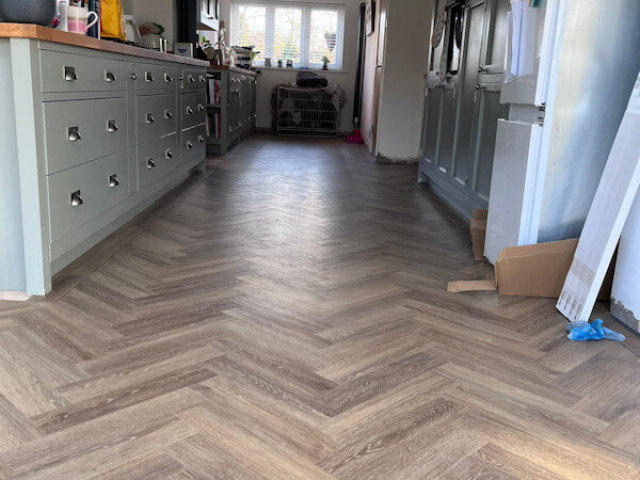 Amtico Mulled Oak fitted in Marple Manchester