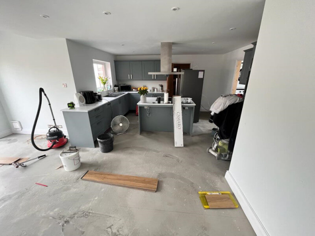 Camaro salvaged oak fitted to this kitchen extension