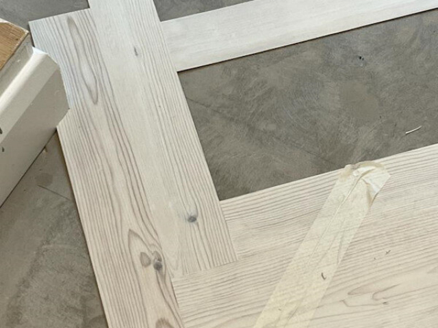 Karndean White Scandi Pine Herringbone fitted by Cheadle Floors