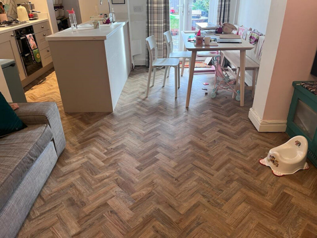 New Luxury Vinyl Tiles Fitted in Hazel Grove