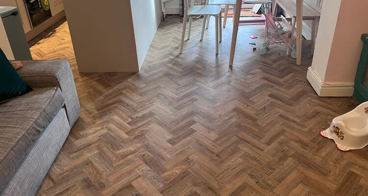 New Luxury Vinyl Tiles in Hazel Grove, Stockport, fitted in Kitchen/Diner