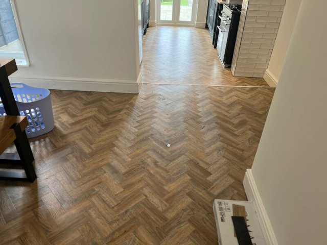 New Luxury Vinyl Tile Flooring in Urmston