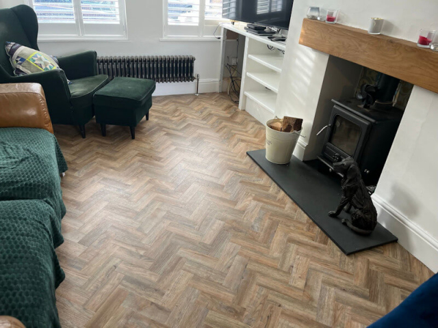 New Luxury Vinyl Tile Flooring in Urmston