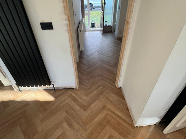 New Luxury Vinyl Tile Floor in Gatley