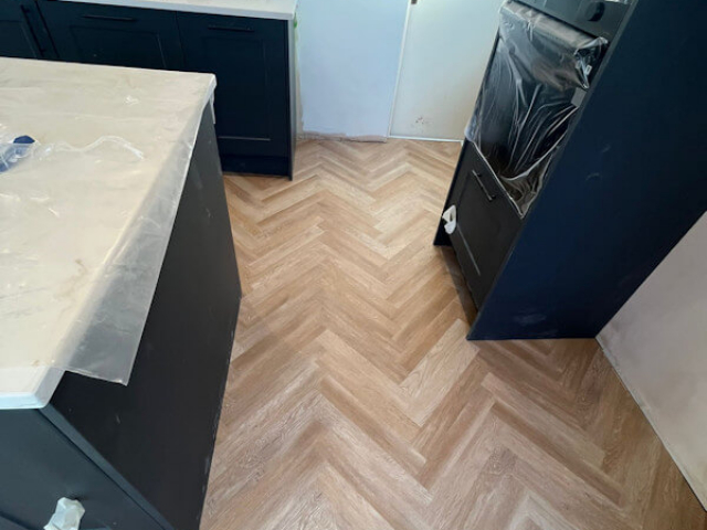 New Luxury Vinyl Tile Floor in Gatley