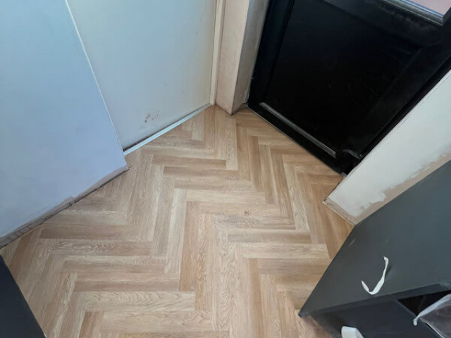 New Luxury Vinyl Tile Floor in Gatley